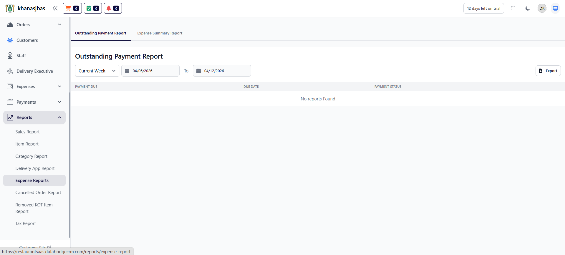 Reports & Analytics Dashboard Image